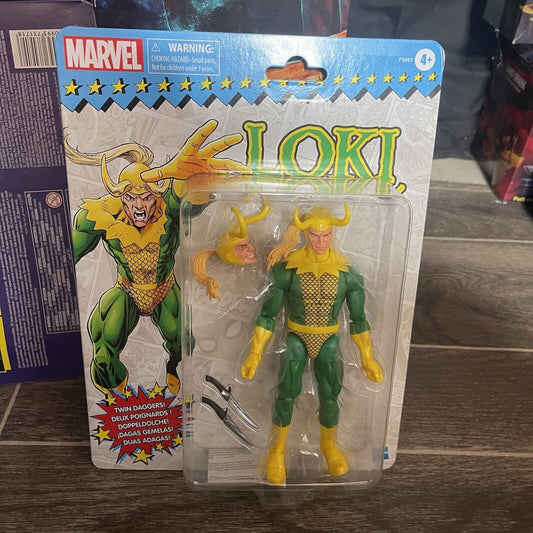 Marvel Legends Retro Cardback 6" Loki Comics Version Hasbro Pulse Figure New