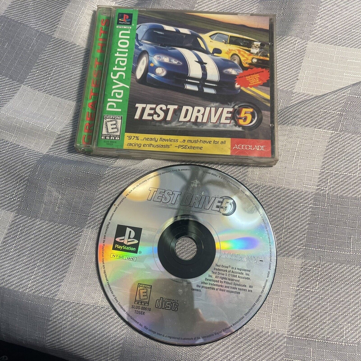 TEST DRIVE 5 - Sony PlayStation Greatest Hits PS1 1998 CIB Complete Great Cond