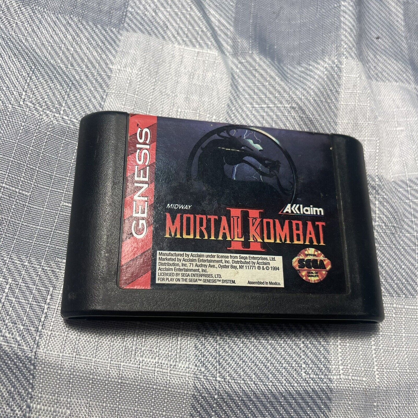 Mortal Kombat II (2) for Sega Genesis Cartridge Only