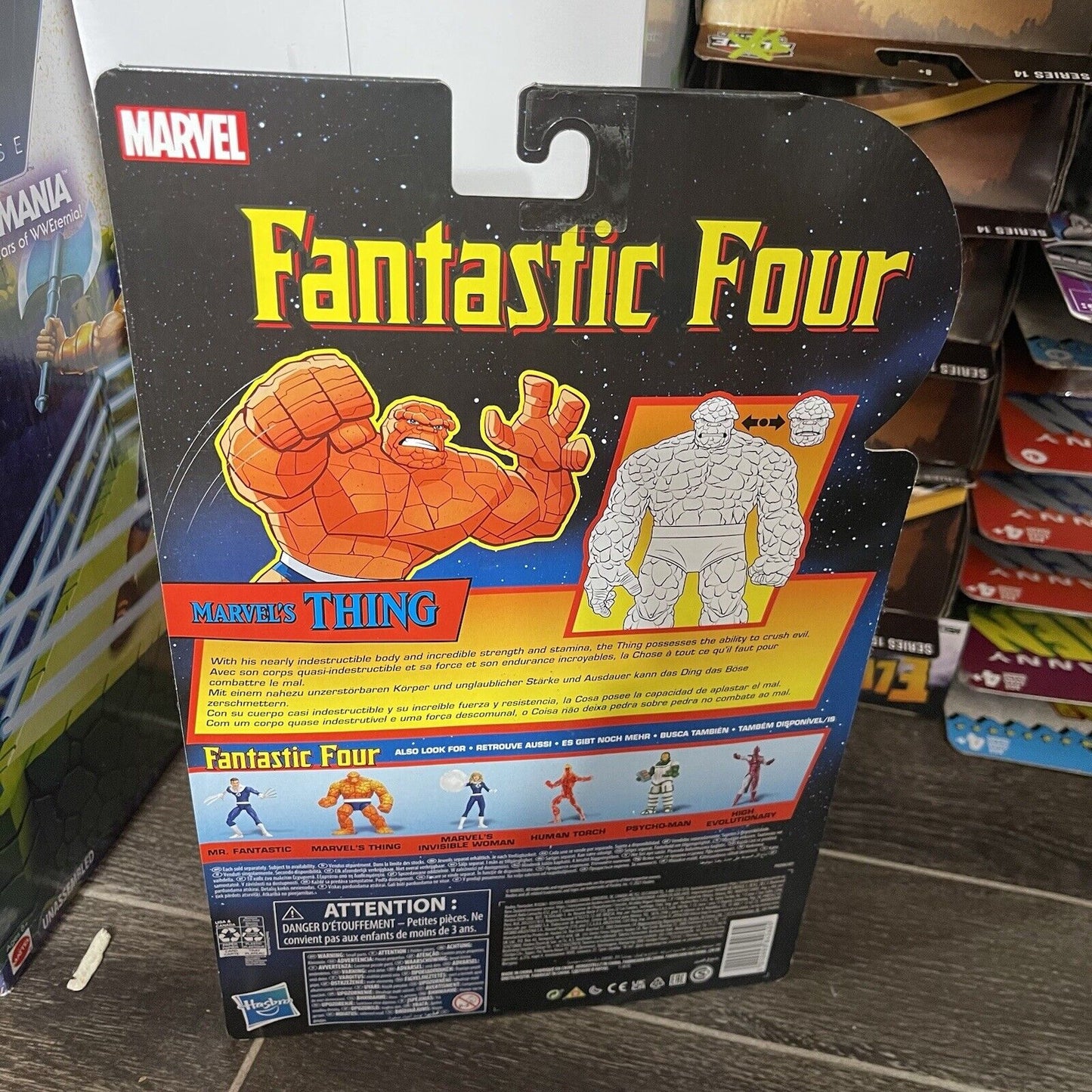 FANTASTIC FOUR RETRO Marvel Legends THING 6-Inch Action Figure - New
