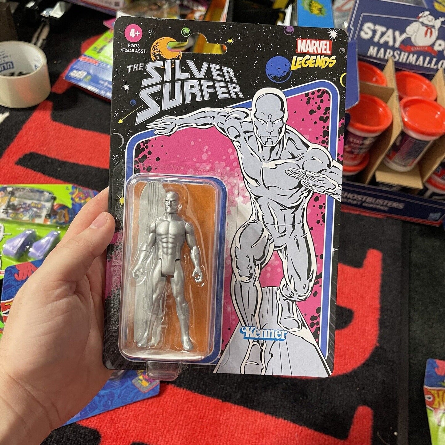 Marvel Legends Silver Surfer Kenner 3.75" Action Figure Unpunched Card Hasbro