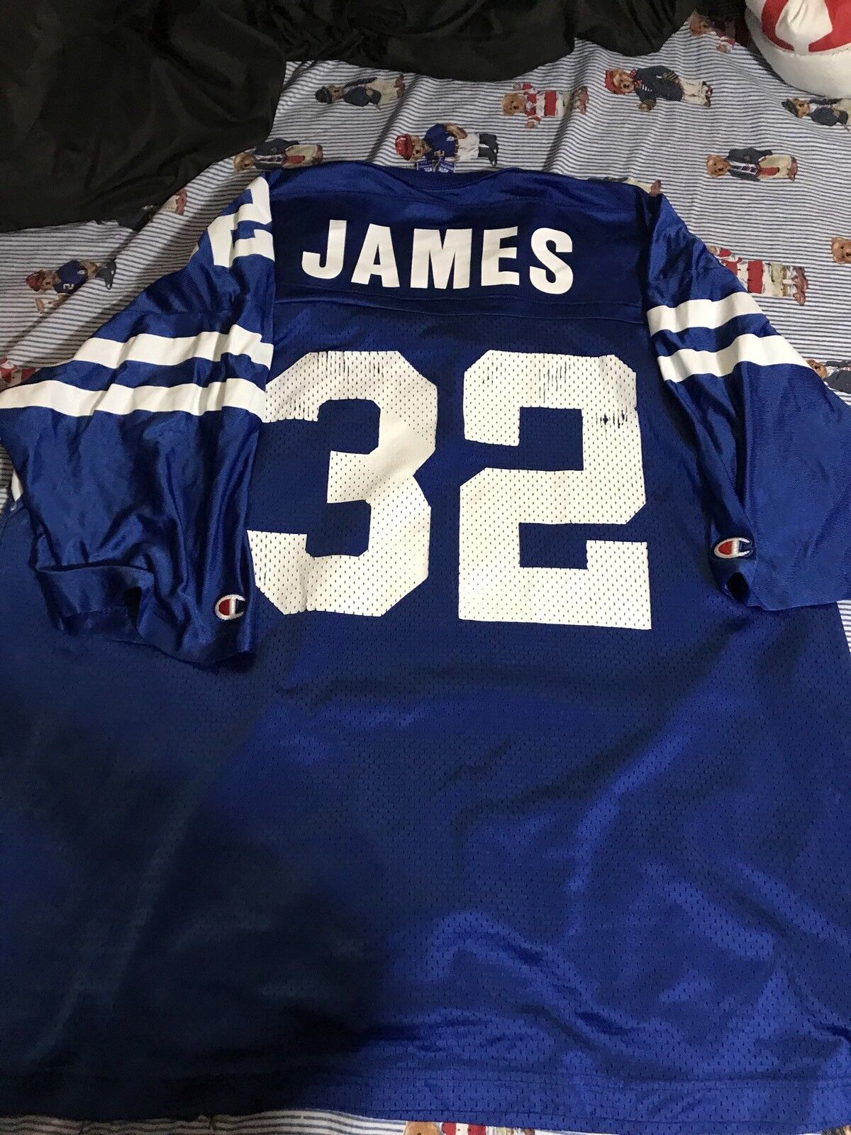 Edgerrin James Indianapolis Colts Football Jersey #32 Champion Blue XL 48