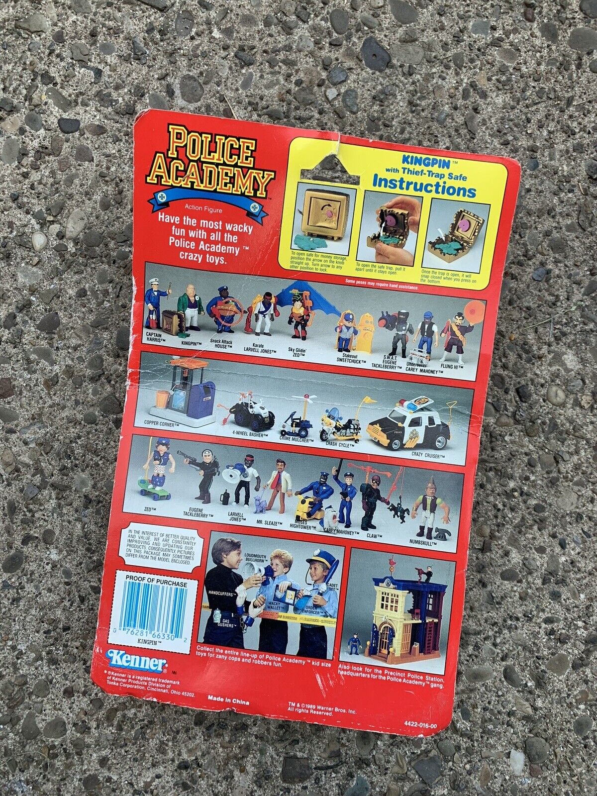 Police Academy Kingpin with Thief-Trap Safe action figure by Kenner