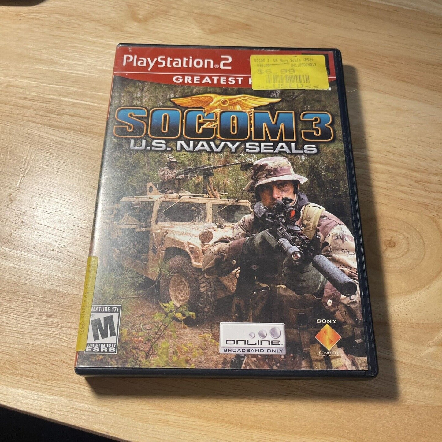 SOCOM US Navy Seals Playstation 2 PS2 Video Game Complete