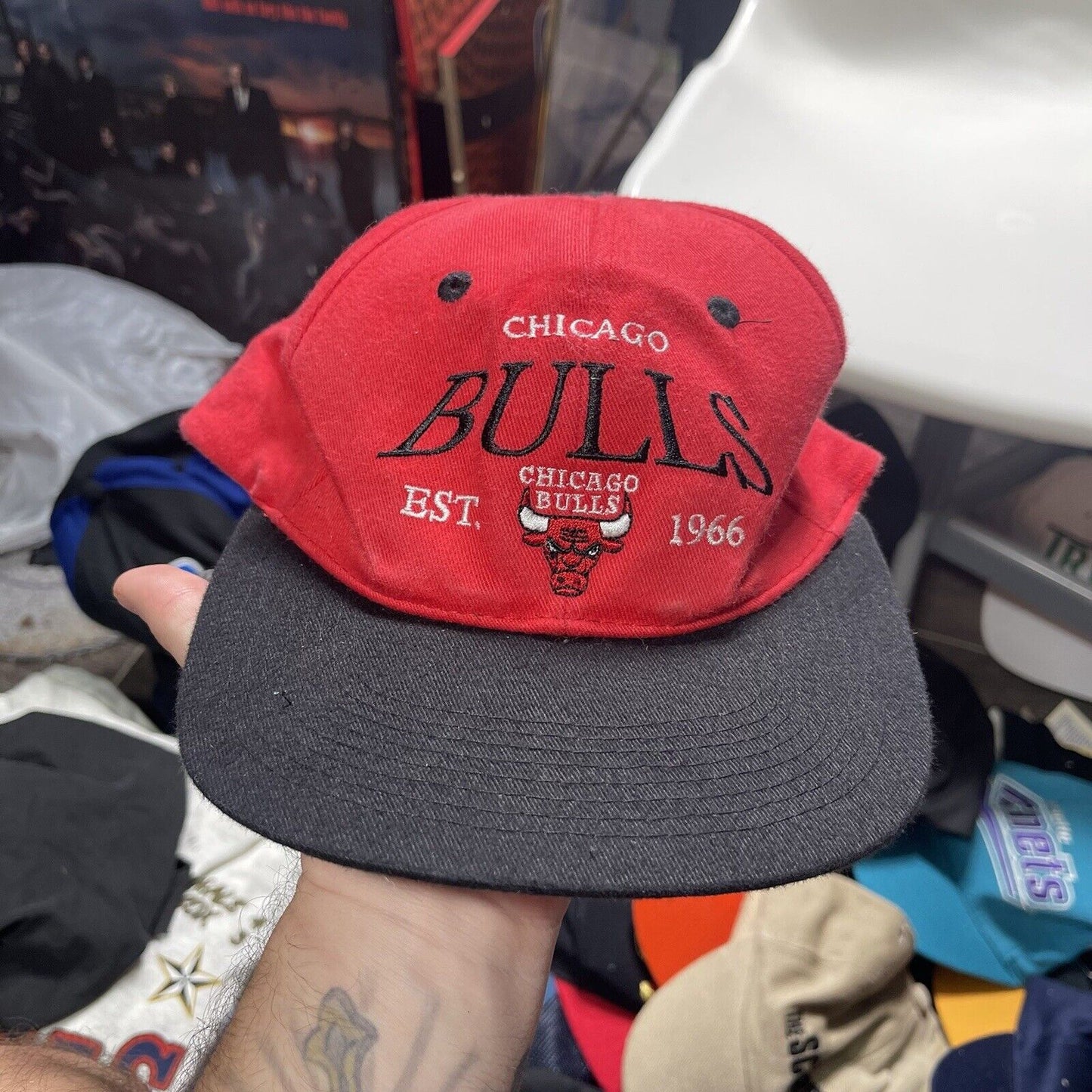 vintage chicago bulls snapback hat