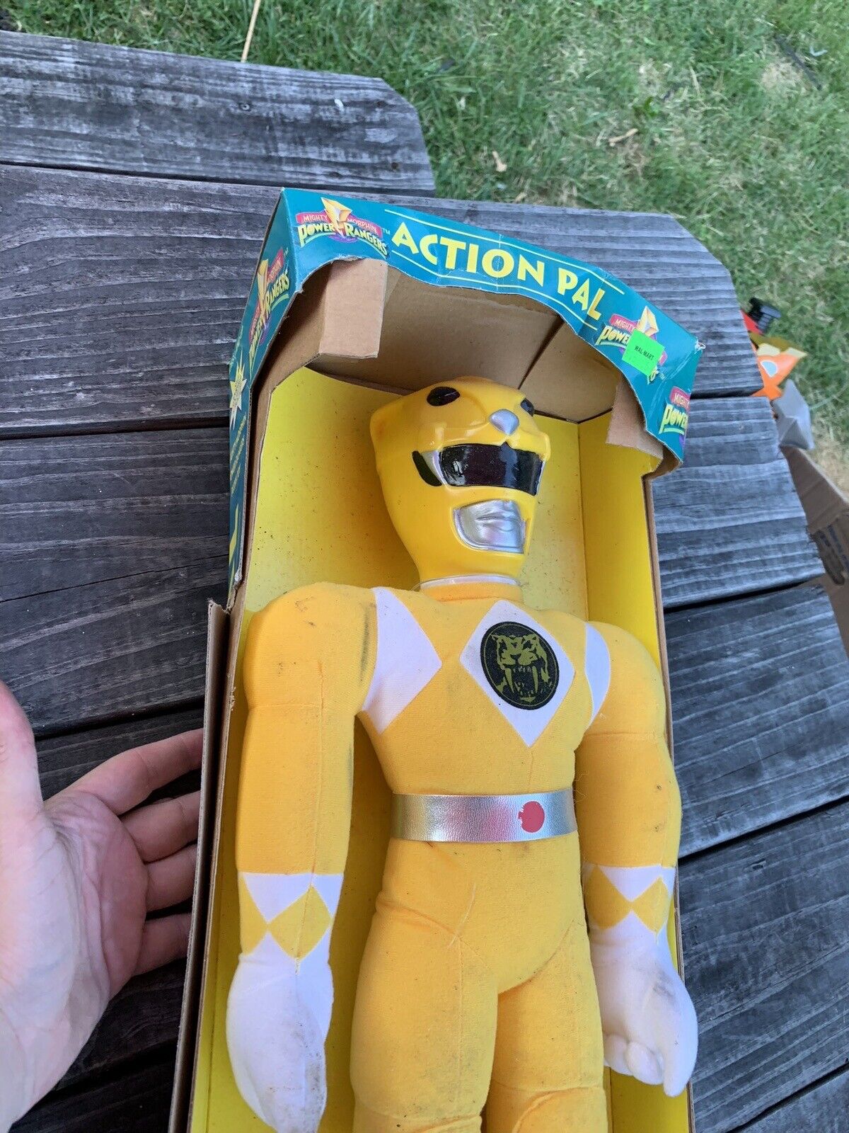 Mighty Morphin Power Rangers Yellow Ranger 20"  Action Pal Doll 1993 NEW