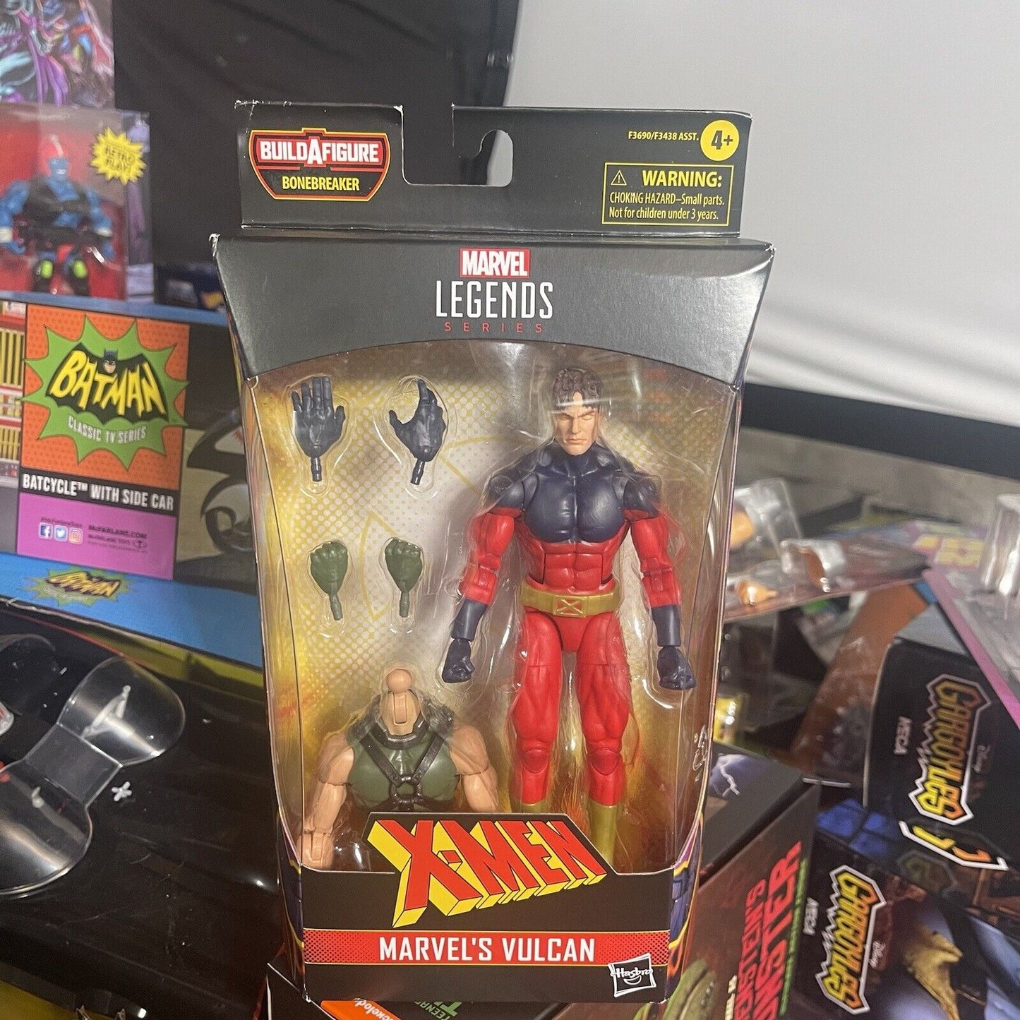 Hasbro Marvel Legends X-Men Vulcan 6” Fig.& BAF(Bonebreaker) Parts New & Sealed