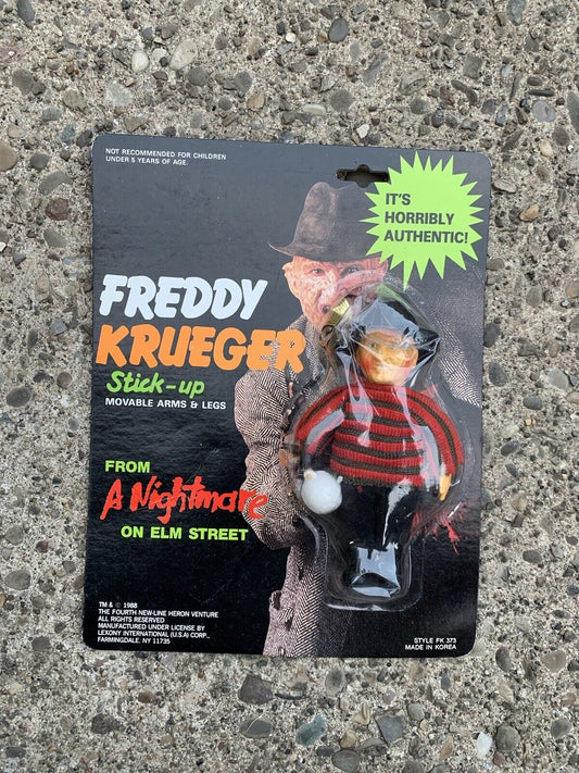Vintage 1988 Freddy Kreuger Stick Up Figure Nightmare On Elm Street Horror...