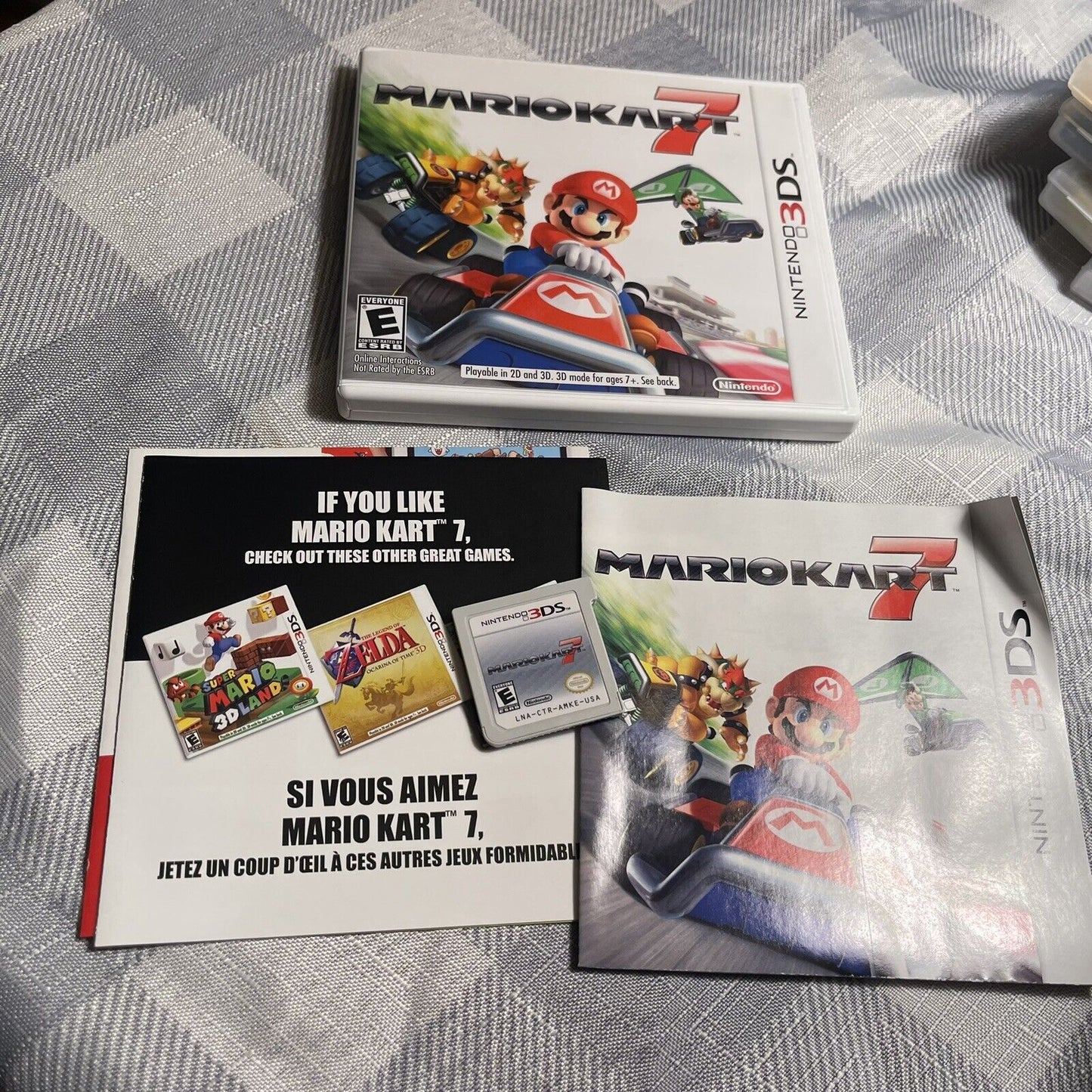 Mario Kart 7 Nintendo 3DS 2011 Complete with Manual Tested and Working