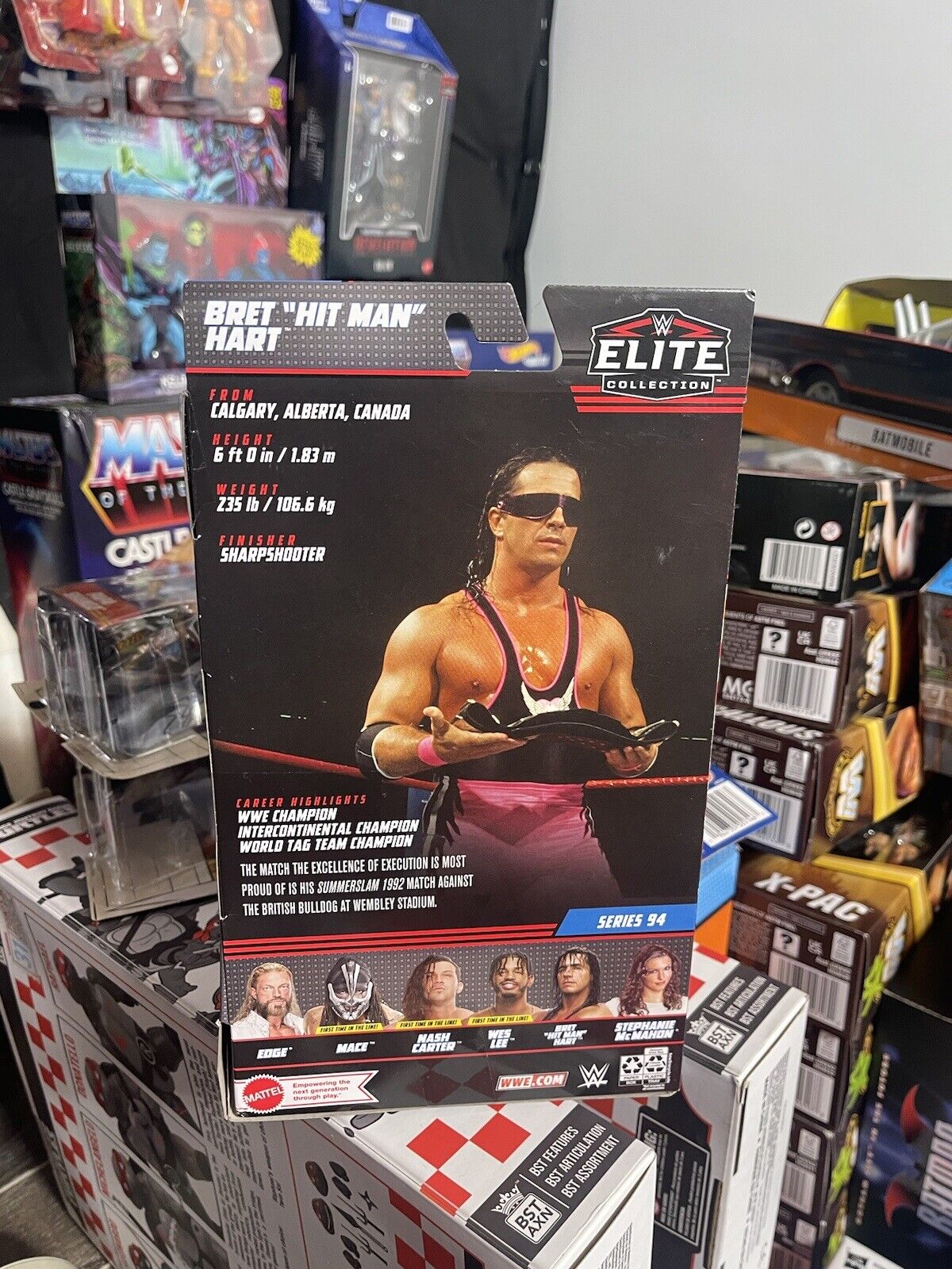 BRET "HIT MAN" HART WWE WWF Mattel Elite Collection Series 94 Action Figure