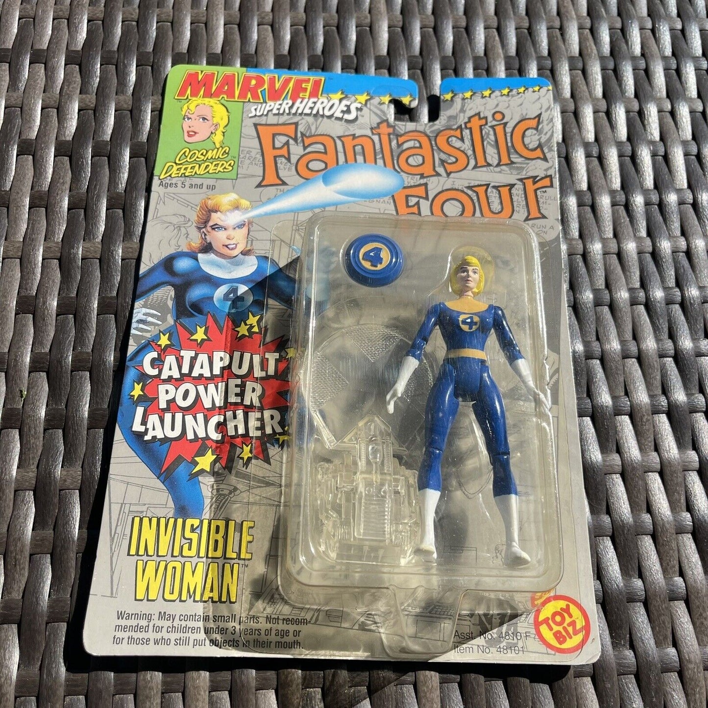 Marvel Superheroes Fantastic Four Invisible Woman ToyBiz 1994 5" Action Figure