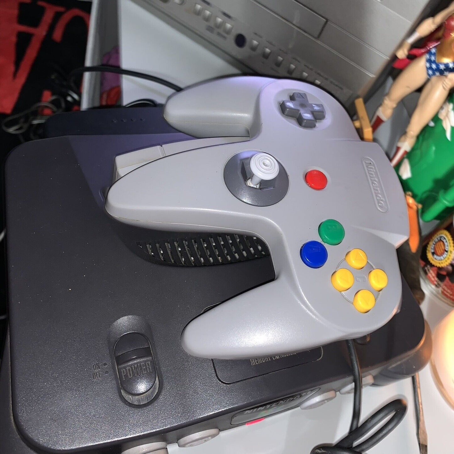 Nintendo 64 Console w/ Controller - All Cables Tested Clean! N64 Bundle No Game!