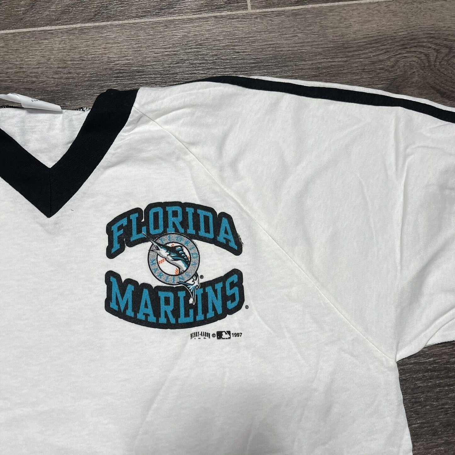 vintage florida marlins t shirt size large