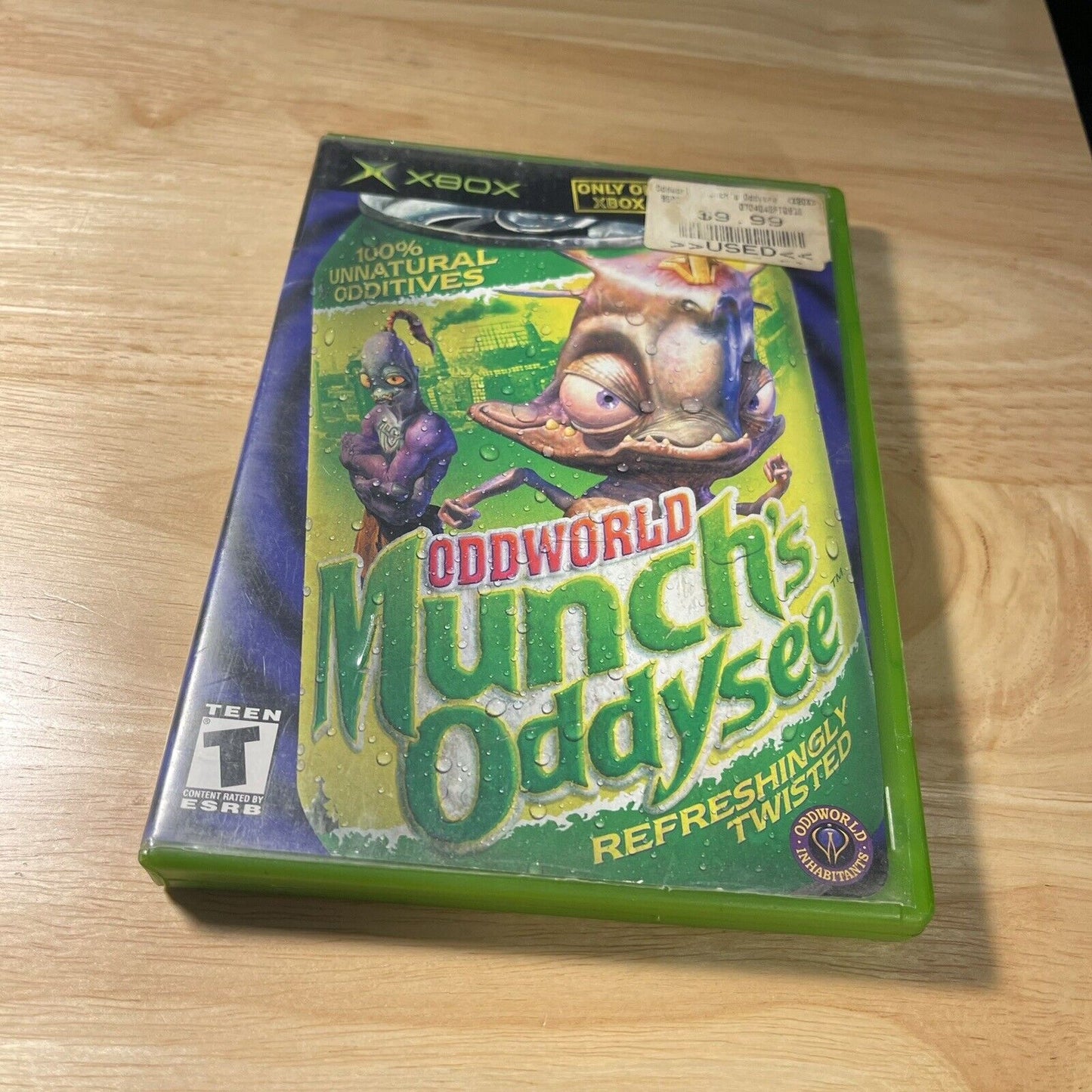 Oddworld: Munch's Oddysee (Microsoft Xbox, 2001) No Manual - Tested - Authentic