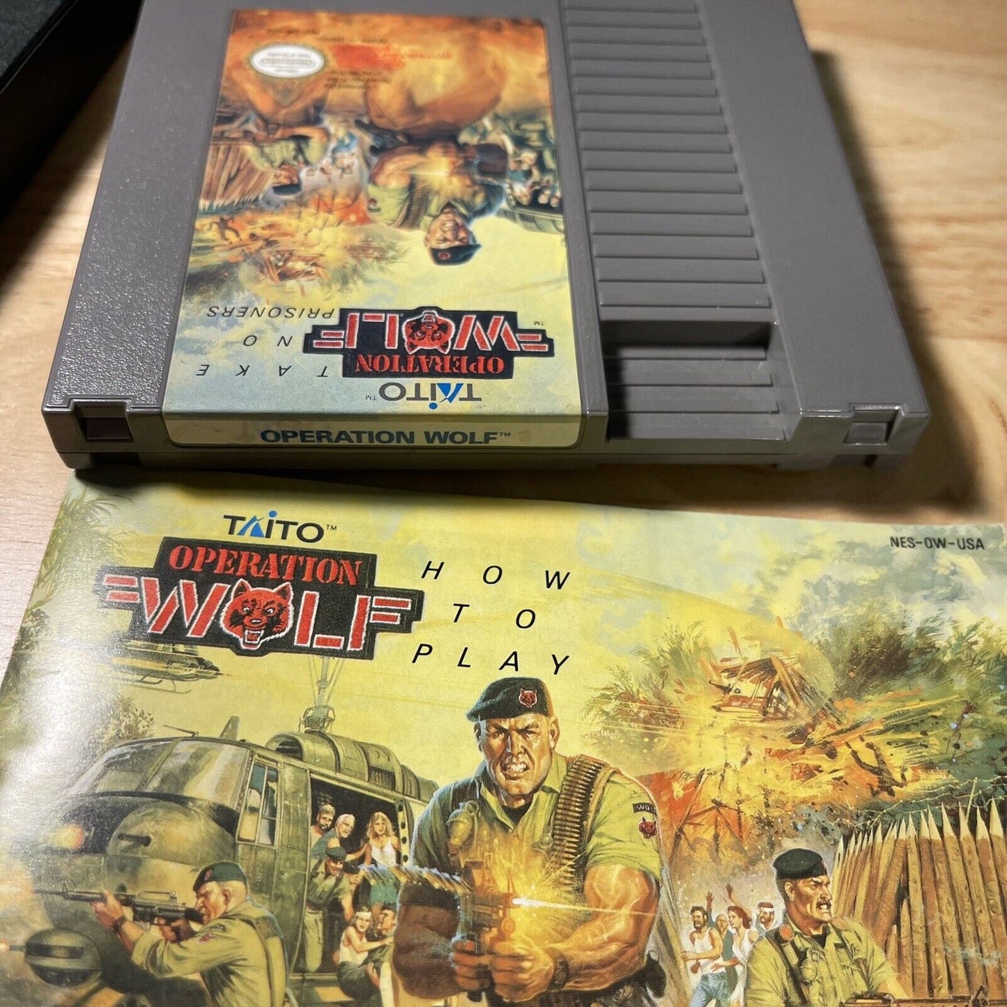 Operation Wolf (Nintendo Entertainment System, 1989) NES w/ Instruction Booklet