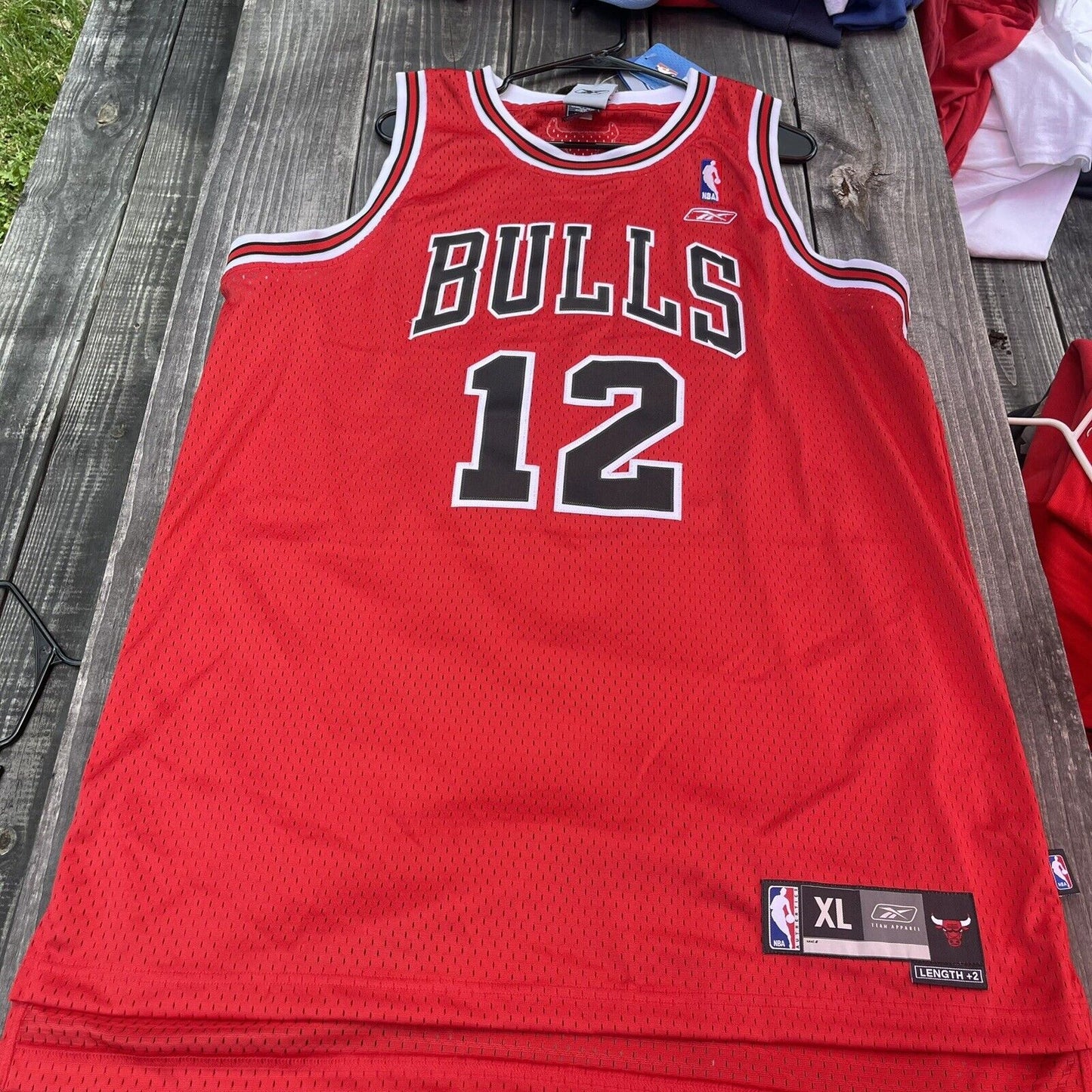 Reebok NBA  Chicago Bulls #12 Hinrich Jersey Xl
