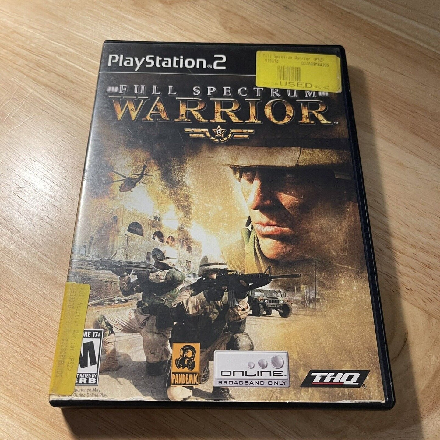 Full Spectrum Warrior (Sony PlayStation 2, 2005) - PS2 Complete CIB Tested
