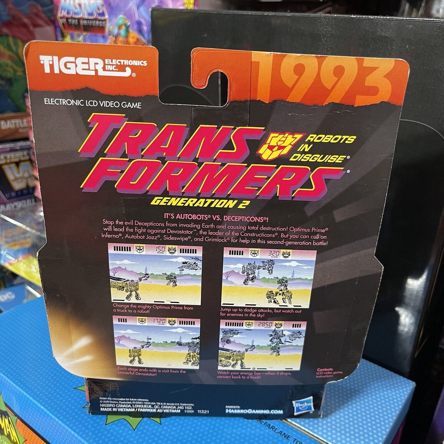 Hasbro Tiger Electronics Handheld Transformers Gen 2 LCD Game Retro 1993 Reissue