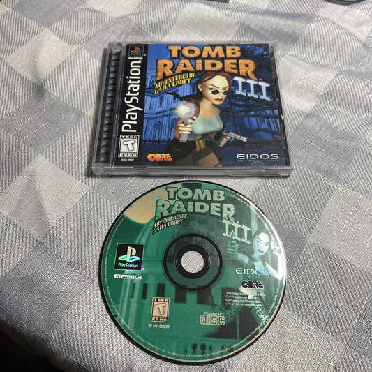 Tomb Raider 3 III: Adventures of Lara Croft (PlayStation 1) PS1 Complete CIB
