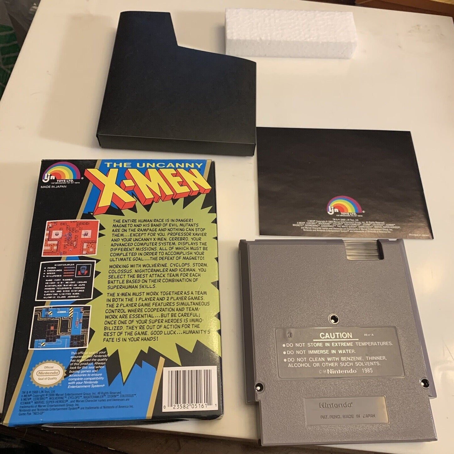 The Uncanny X-Men (Nintendo Entertainment System, 1989) cib complete in box