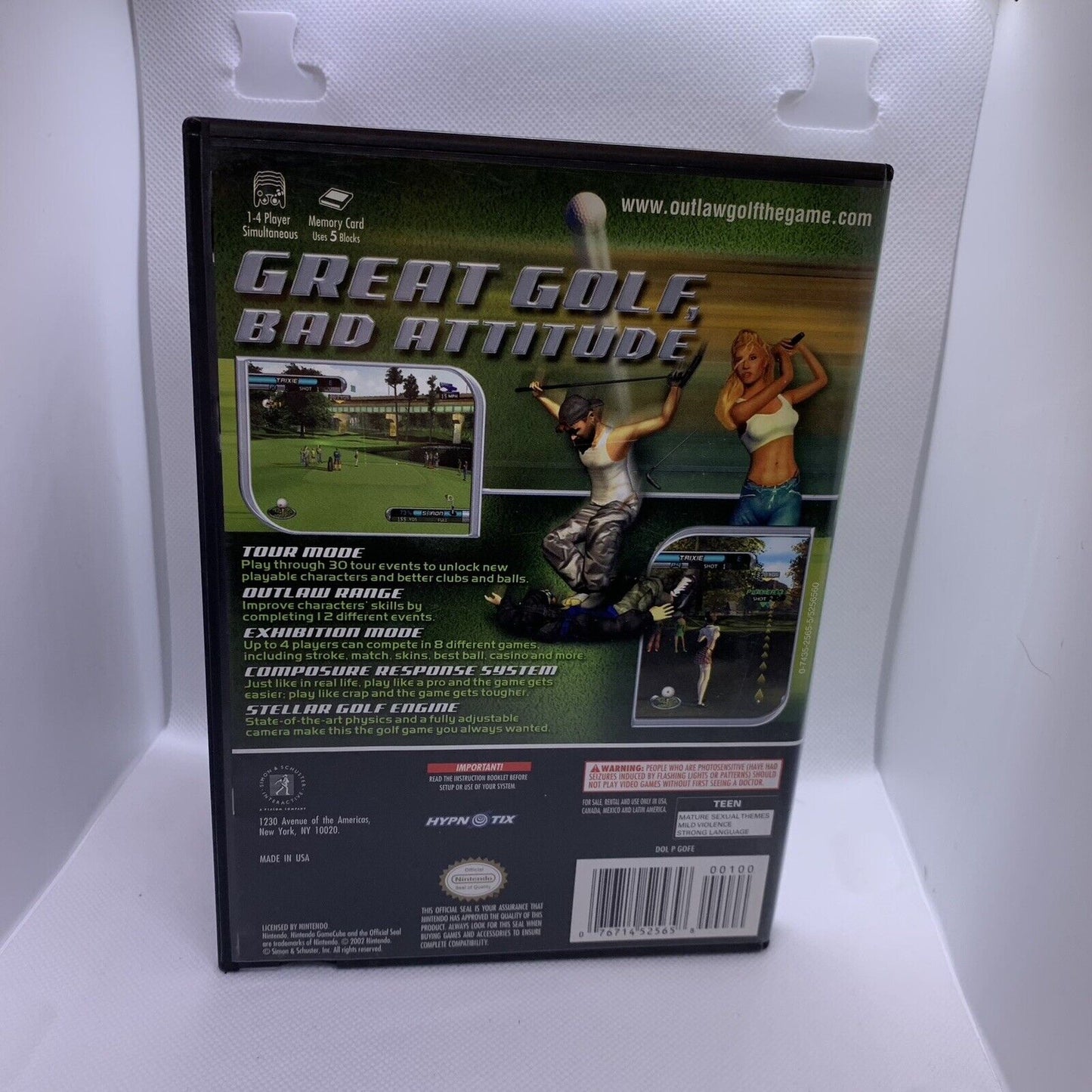 Outlaw Golf Nintendo Gamecube GC Complete Cib