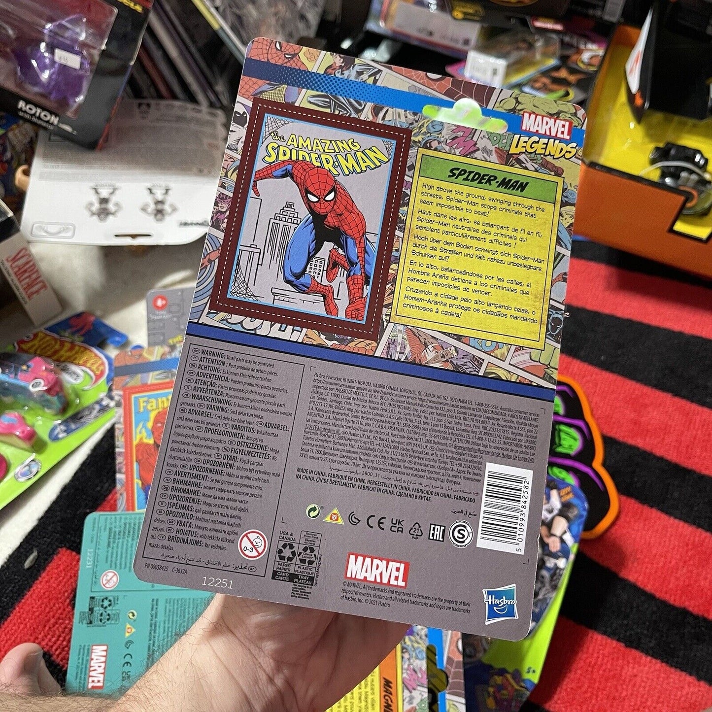 Hasbro/Kenner Marvel Legends 3.75” Retro Spider-Man Unpunched Card
