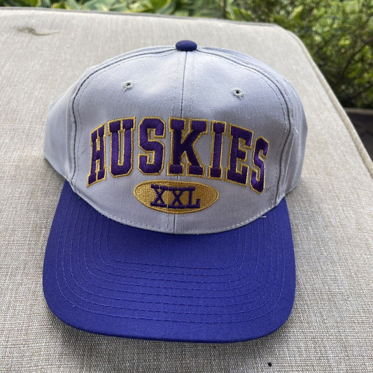 Washington Huskies NCAA Baseball Hat Cap Purple White Snapback ANNCO Vintage