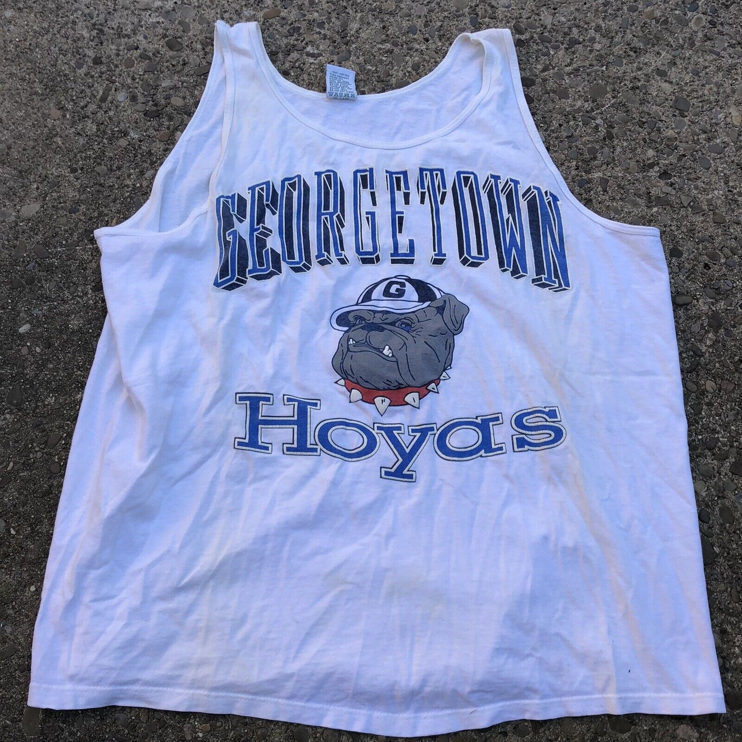 Vintage Georgetown Hoyas Tanktop Size Xl