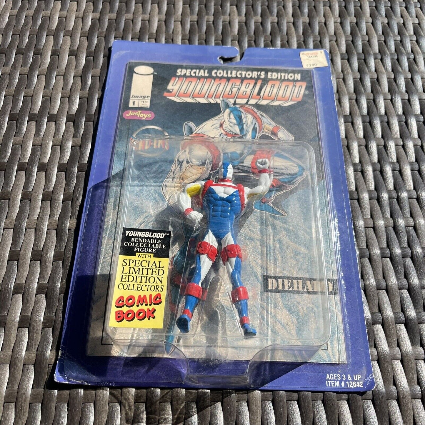 Youngblood Bend-Ems Diehard Bendable Action Figure With Comic Book 1995 NEW