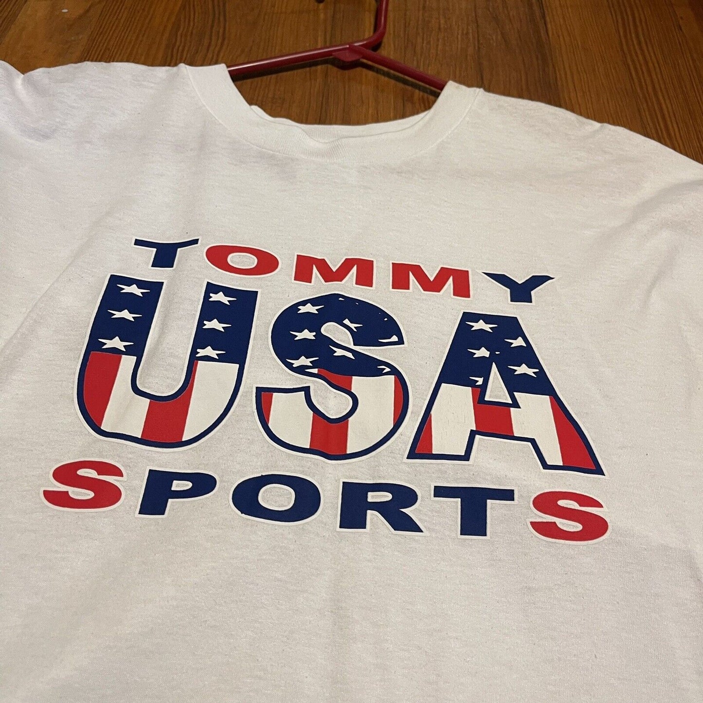 Vintage Tommy USA Sports T Shirt Size Xl