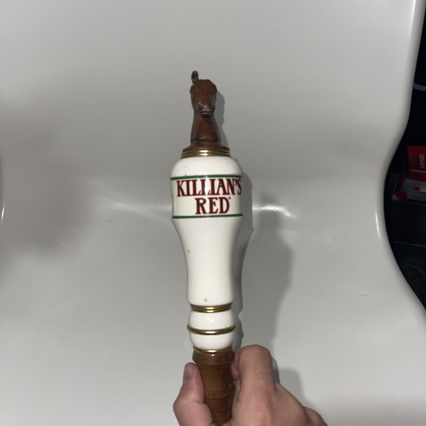 Geroge Killian's Irish Red Horse Head Beer Tap Handle