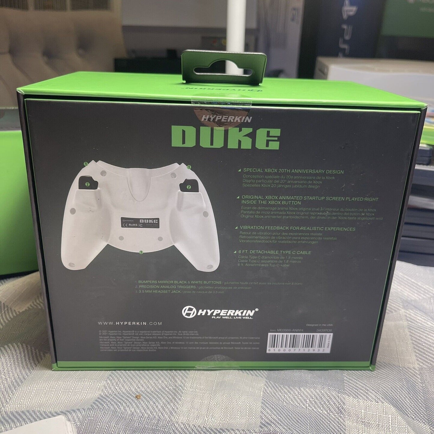 Hyperkin Duke Wired Controller (Xbox 20th Anniversary Limited Edition)