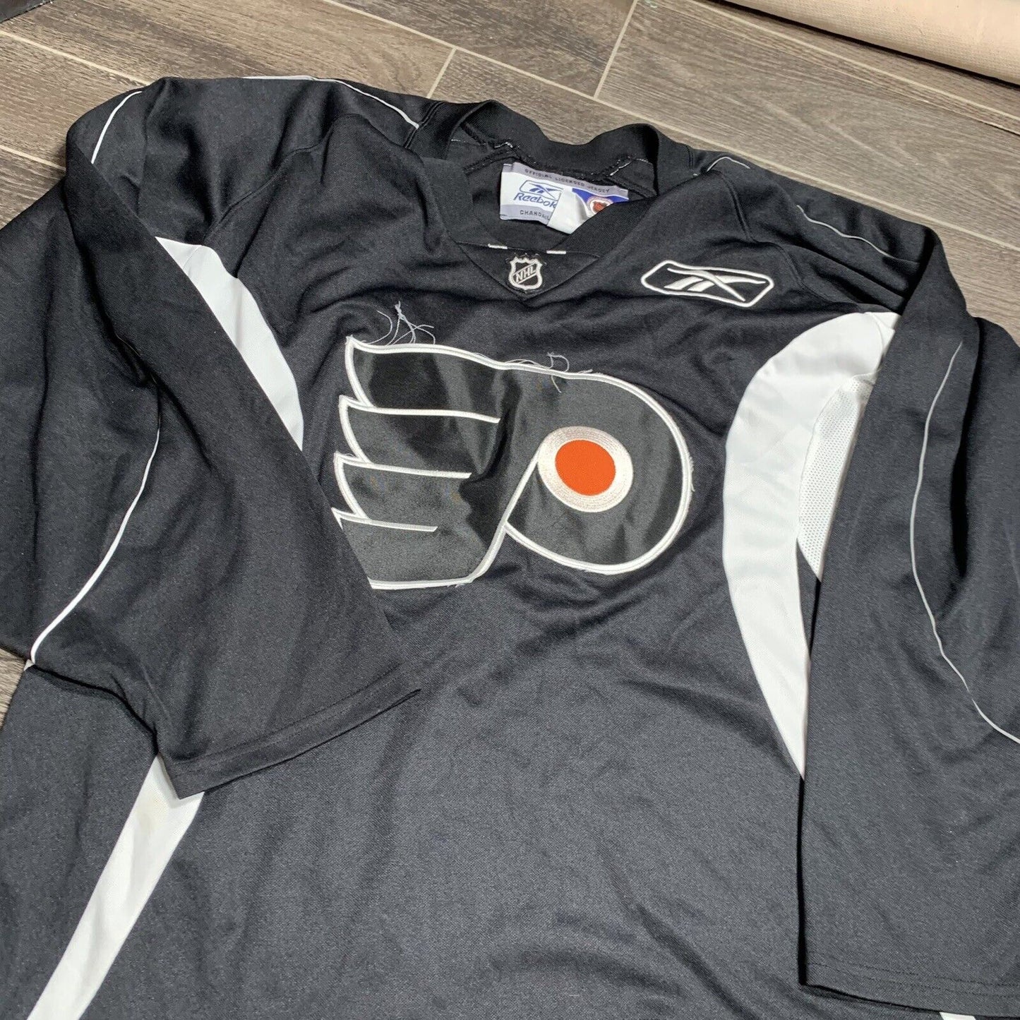 Philadelphia Flyers NHL Reebok Black Jersey Adult Size Xl