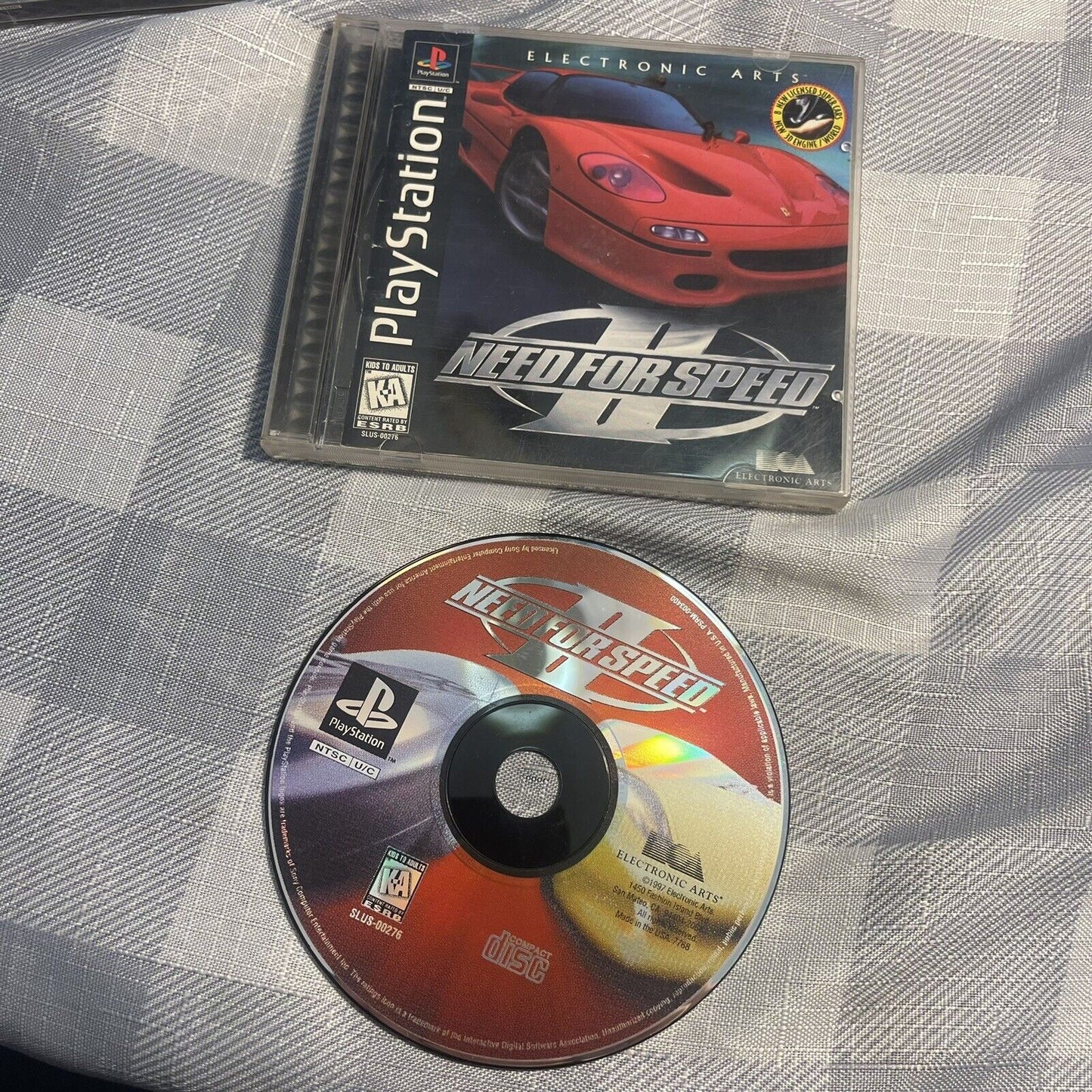 Need for Speed II 2 Black Label Playstation 1 PS1 Complete Manual Tested CIB