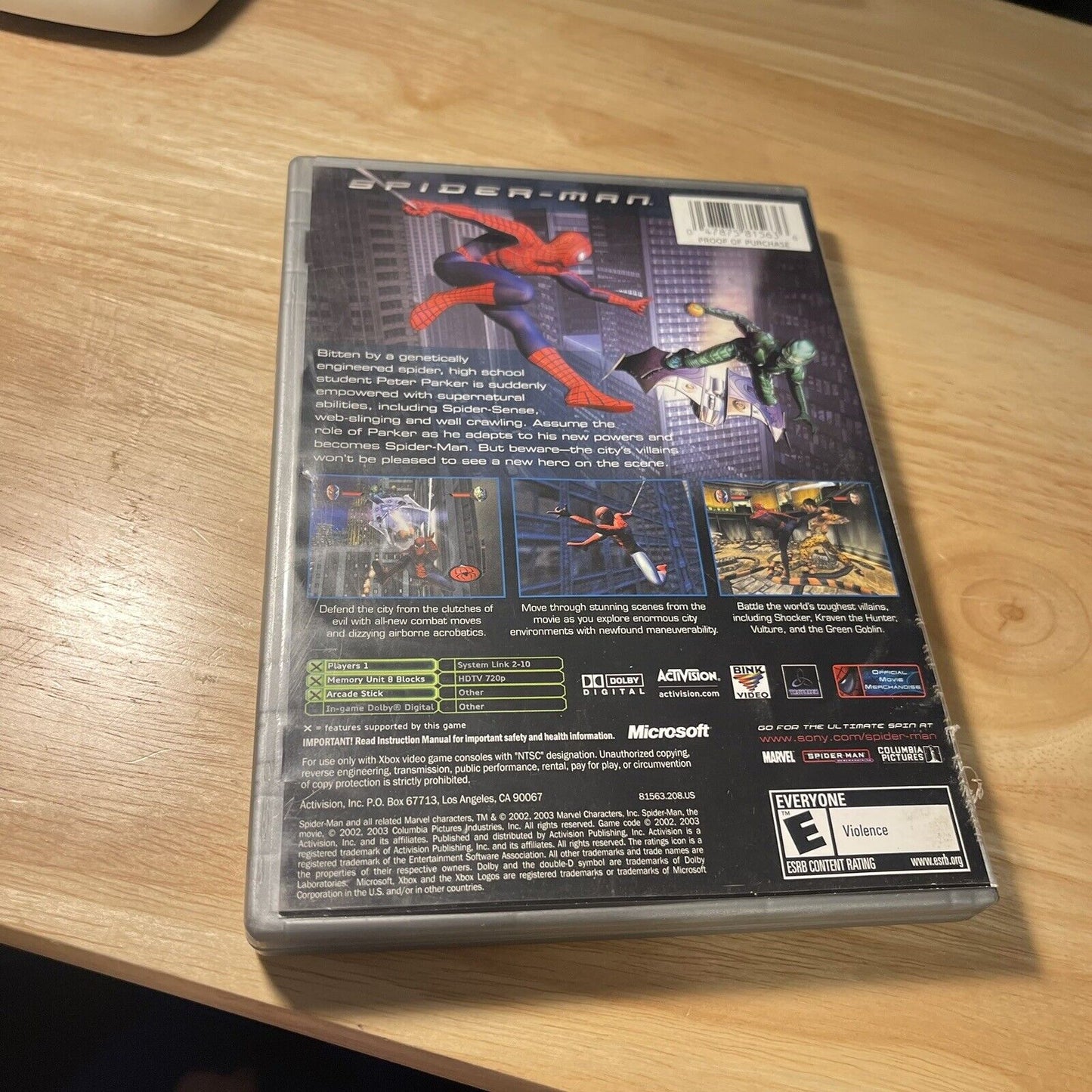 Spiderman: Platinum Hits (Microsoft Xbox, 2003) - Complete W Manual