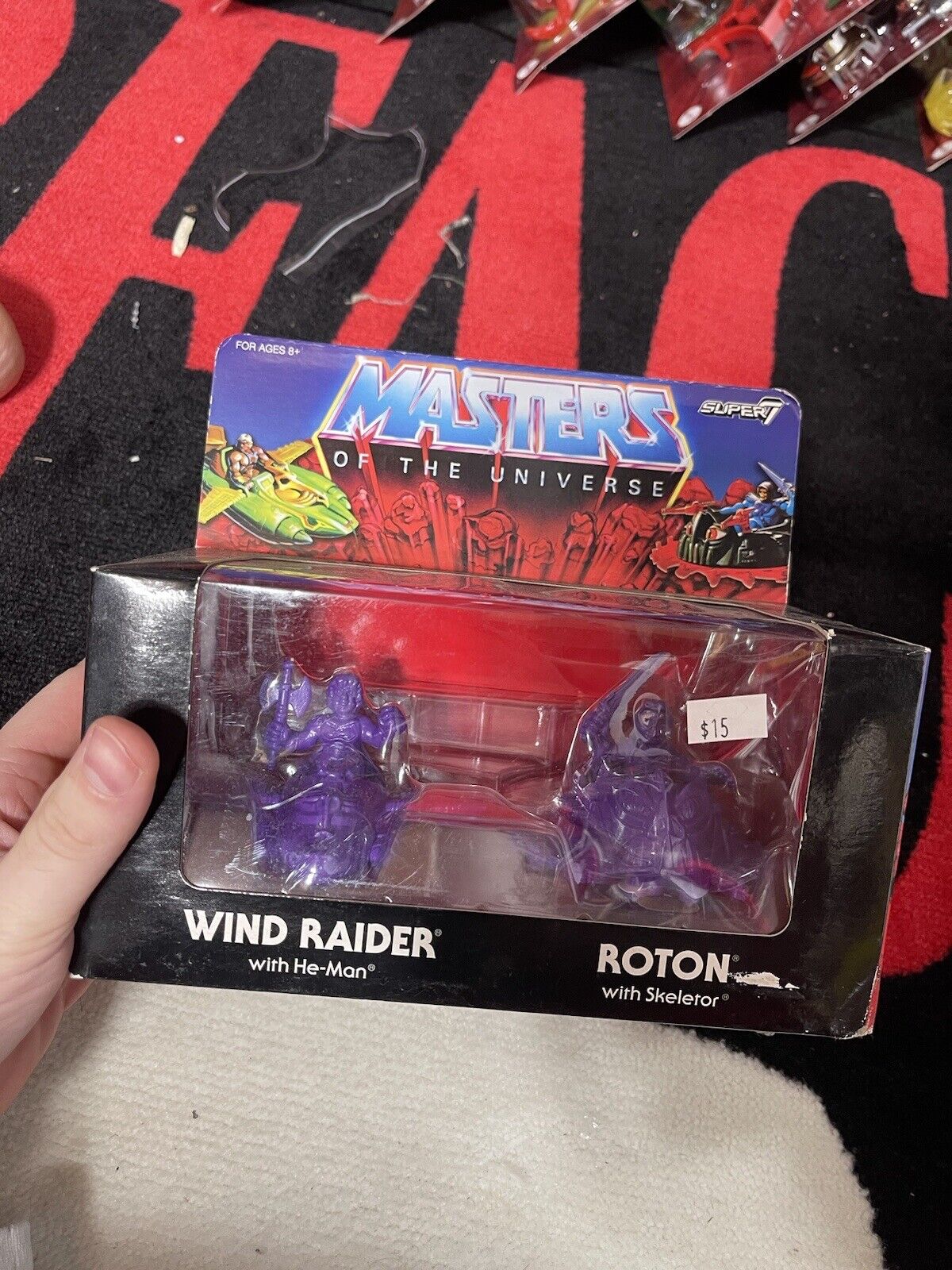 Super 7 Masters of the Universe MUSCLE Wind Raider Roton Blue & Red