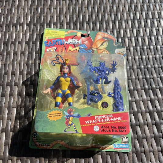 Playmates Earthworm Jim 1994 Princess What's-Her-Name Action Figure Sealed Card