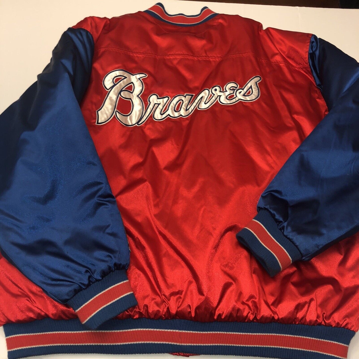 Atlanta Braves Cooperstown Collection XXL jacket G-III & Carl Banks shiny thick