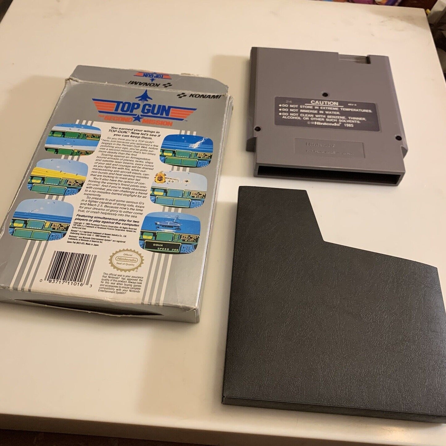 Top Gun: The Second Mission NES Nintendo CIB Authentic 100 percent complete
