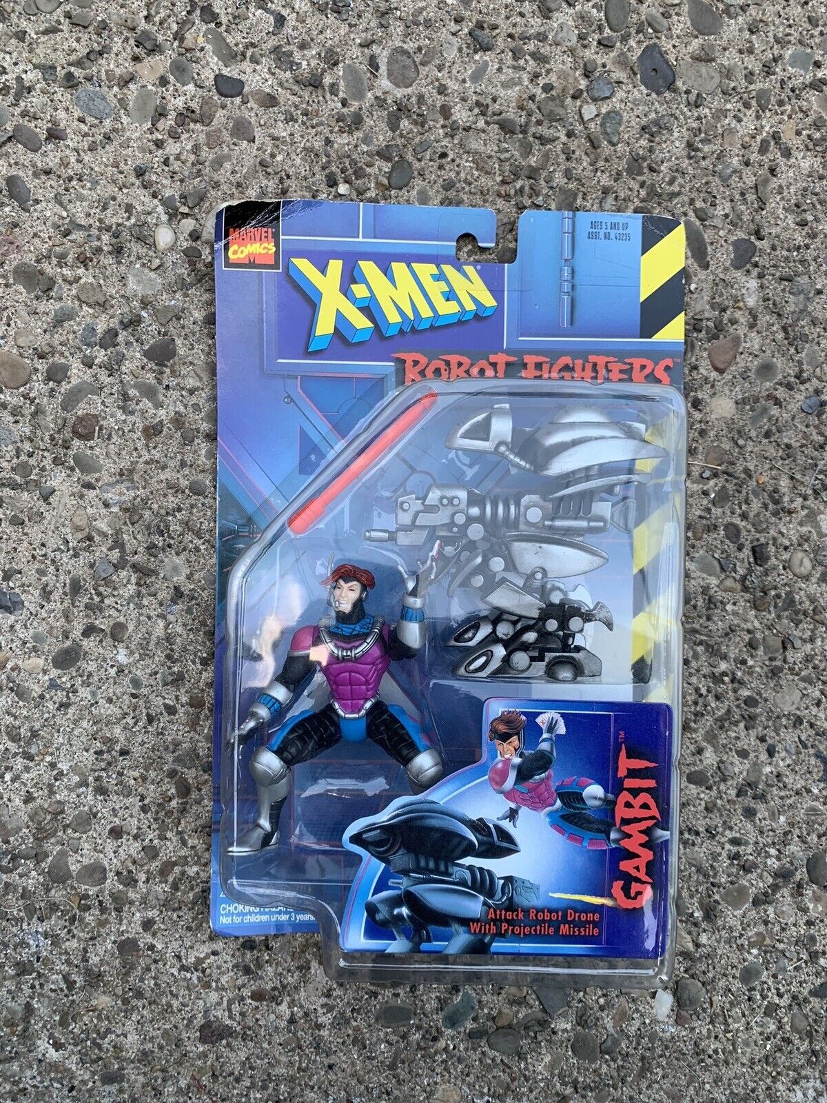 Toy Biz Marvel X-Men Robot Fighters Gambit Figure Attack Robot Drone w/ Missile