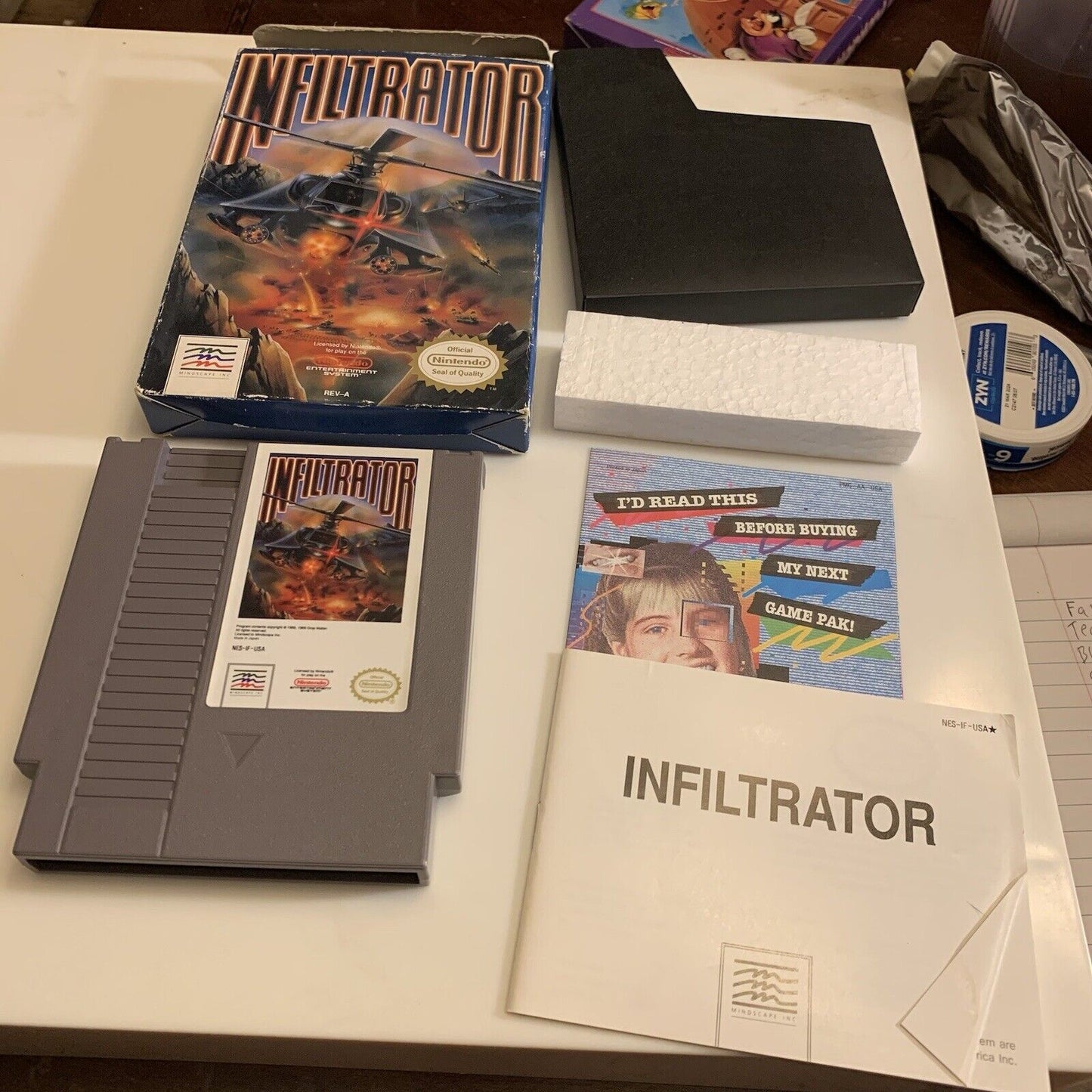 Infiltrator (Nintendo Entertainment System, 1990) cib complete in box