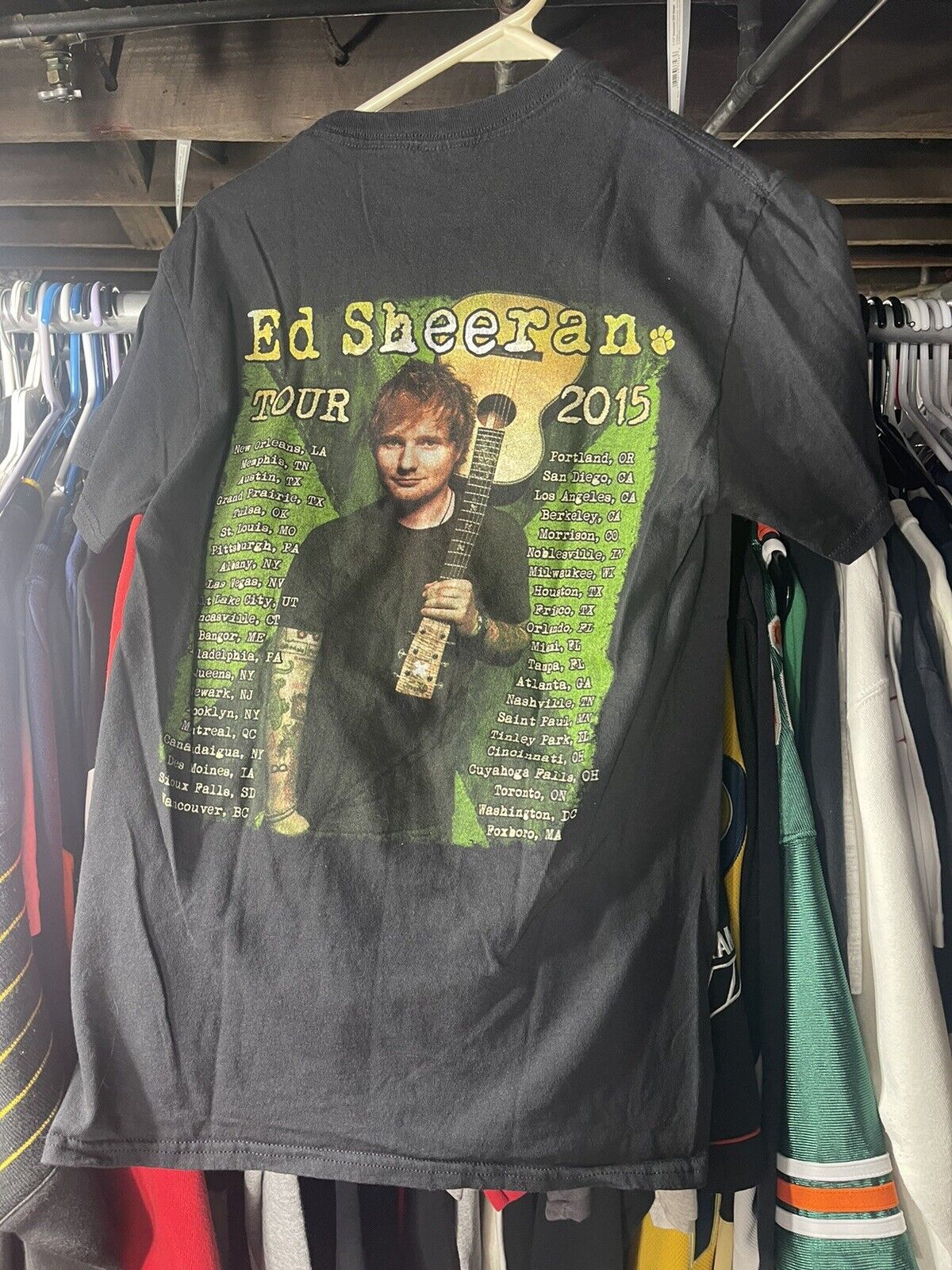 Ed Sheeran 2015 Tour Shirt Small