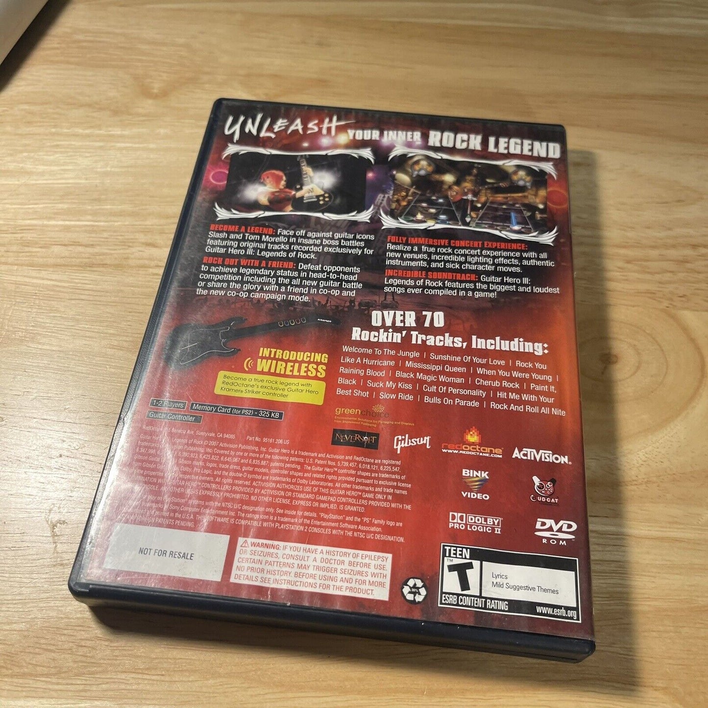 Guitar Hero 3 III: Legends of Rock PS2 (Sony Playstation 2)CIB Complete w/manual