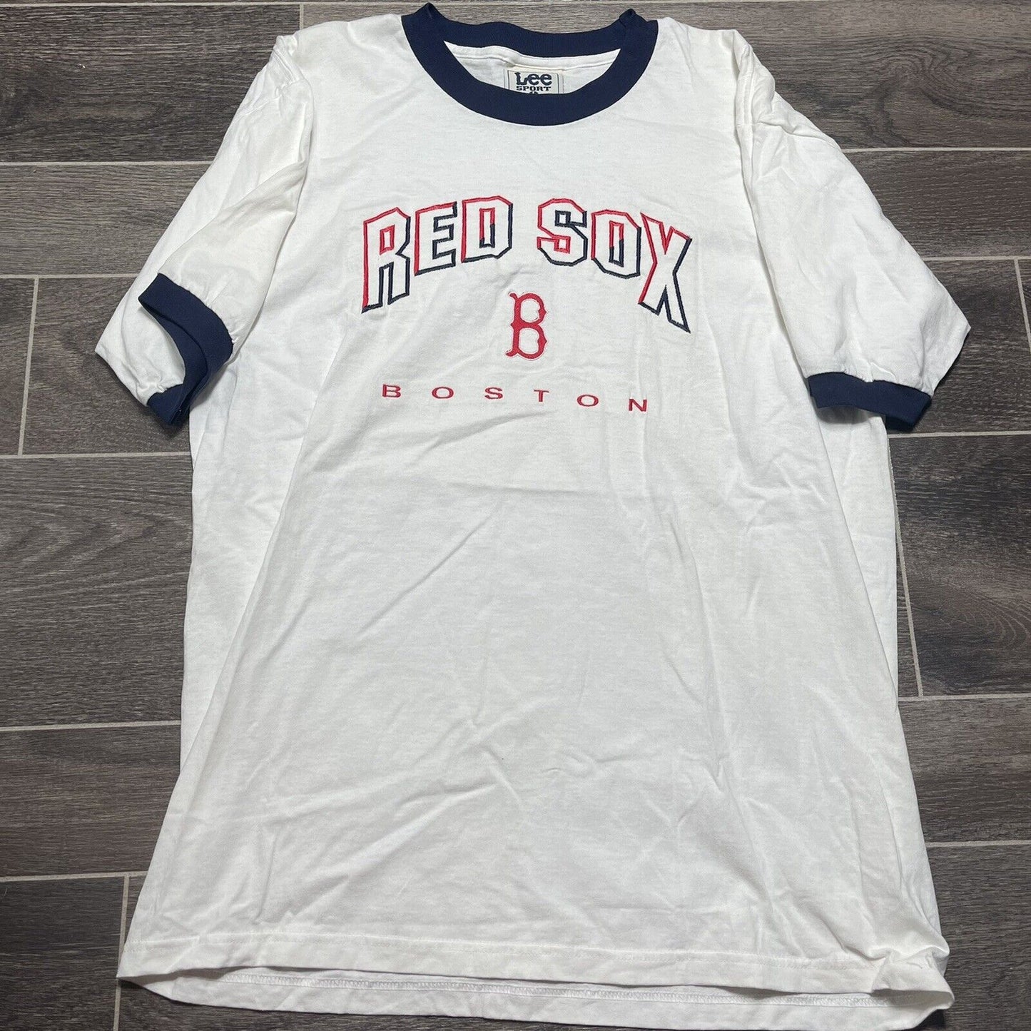 vintage boston red sox lee sports t shirt size large