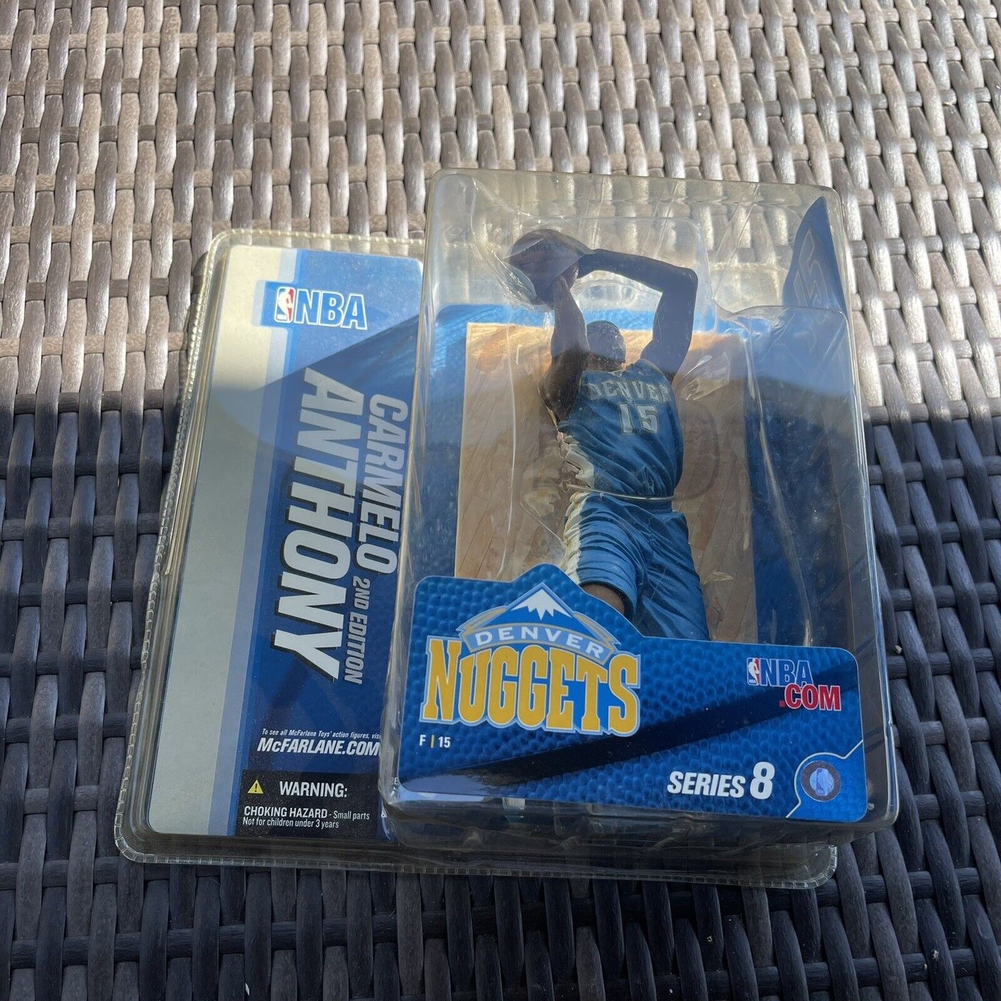 McFarlane NBA Series 8 Carmelo Anthony 2nd Edition Chase Variant Blue Figure