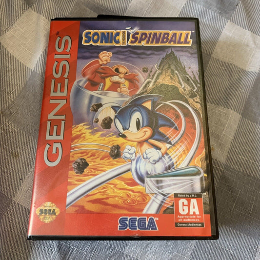 Sonic The Hedgehog Spinball / Pinball SEGA Genesis Game Complete