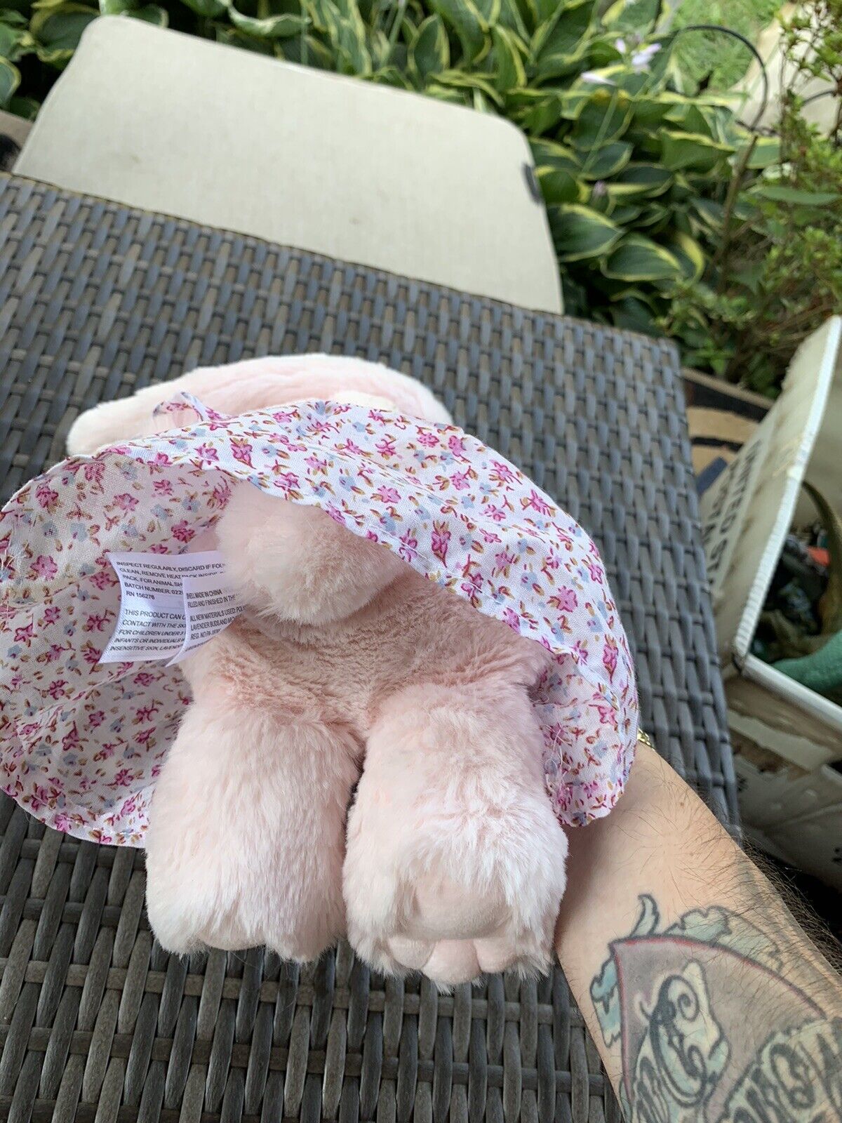 Lavender Life Xander Bunny Rabbit Plush Therapy Microwavable Stuffed Animal 12"