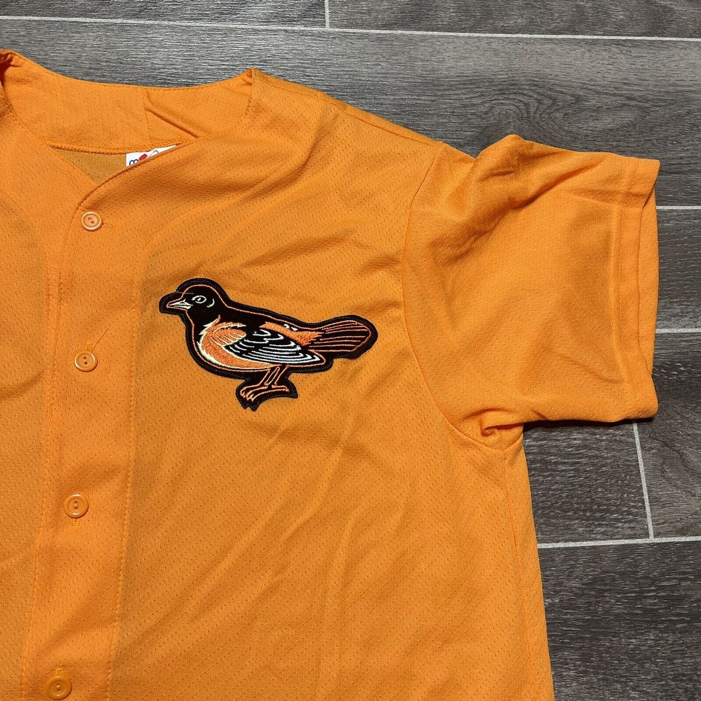 vintage baltimore orioles majestic jersey size large