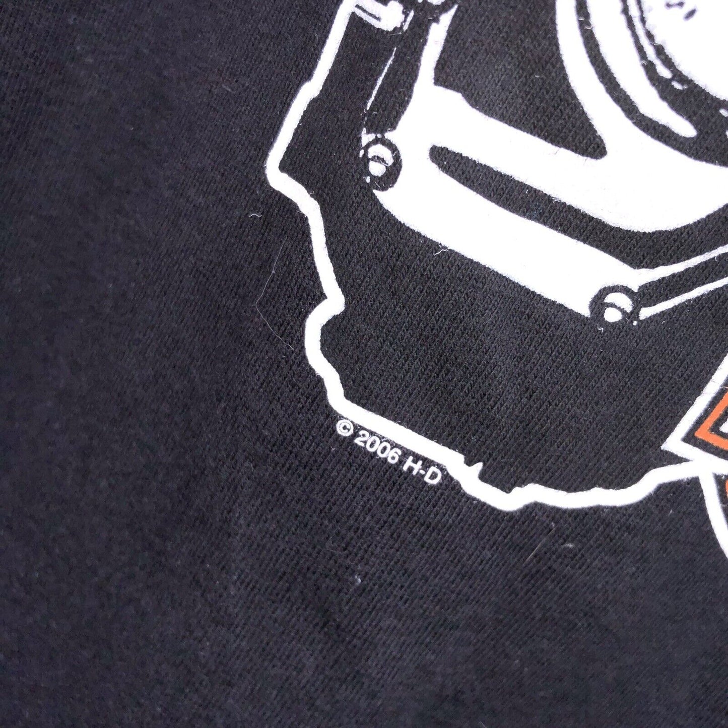 Harley Davidson Mens Medium Size Matters Qatar Graphic Shirt Sleeve T Shirt