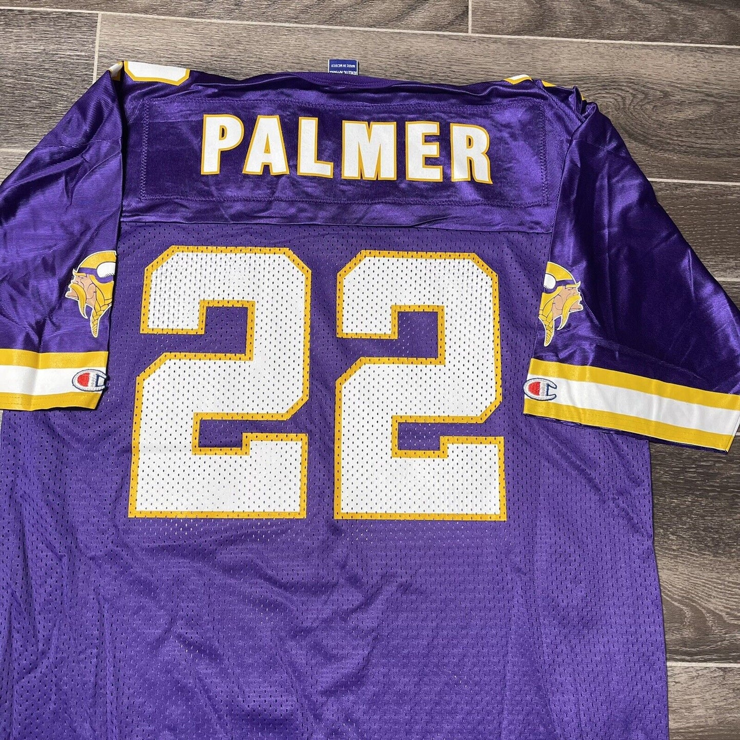 David Palmer #22 Minnesota Vikings Champion Jersey Excellent Condition Sz 44